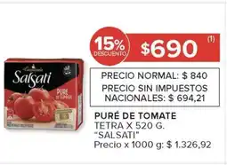 Carrefour Puré de Tomate Salsati oferta