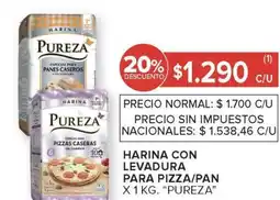 Carrefour Harina con Levadura para Pizza/Pan Pureza oferta