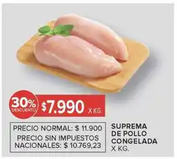Carrefour Suprema de pollo congelada oferta