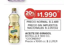 Carrefour Aceite de Girasol Cocinero oferta