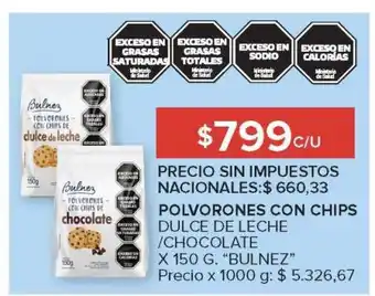 Carrefour Polvorones con Chips Dulce de Leche/Chocolate oferta