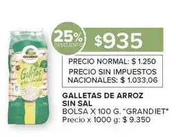 Carrefour Galletas de Arroz Sin Sal oferta