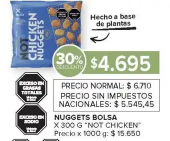 Carrefour Nuggets Bolsa 'Not Chicken' oferta