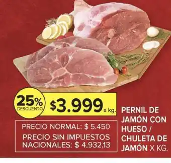 Carrefour Pernil de Jamón con Hueso/Chuleta de Jamón oferta