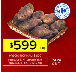 Carrefour Papa x kg oferta