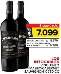Carrefour Los intocables vino tinto mabec/cabernet sauvignon oferta