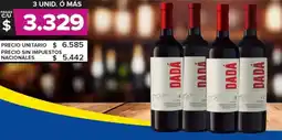Carrefour Dada vino varietales oferta