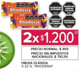 Carrefour Express Rhodesia oblea clásica oferta