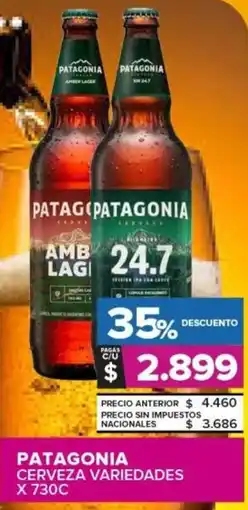 Carrefour Patagonia cerveza variedades oferta