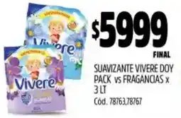 Supermercados Yaguar Suavizante vivere doy pack vs fragancias oferta