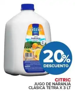 Carrefour Citric jugo de naranja clasica tetra oferta