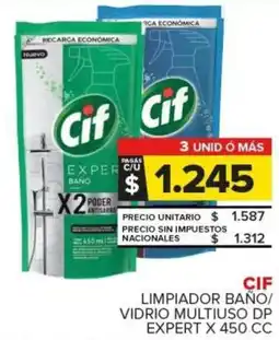 Carrefour CIF Limpiador baño / vidrio multiuso dp expert oferta