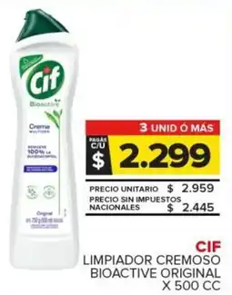 Carrefour CIF Limpiador cremoso bioactive original oferta
