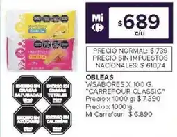 Carrefour Market Carrefour classic obleas wsabores oferta