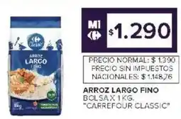 Carrefour Market Arroz largo fino bolsa oferta