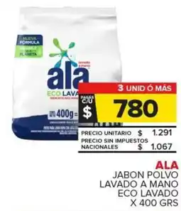 Carrefour Ala jabon polvo lavado a mano eco lavado oferta
