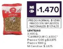 Carrefour Market Carrefour classic lentejas oferta