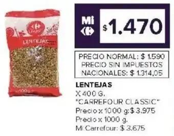 Carrefour Market Carrefour classic lentejas oferta