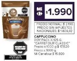 Carrefour Market Carrefour classic cappuccino doy pack oferta