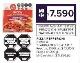 Carrefour Market Carrefour classic pizza pepperoni oferta