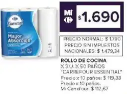 Carrefour Market Carrefour essential rollo de cocina oferta