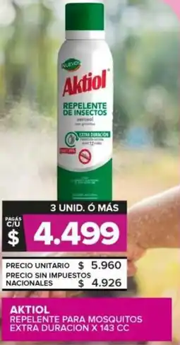 Carrefour Aktiol repelente para mosquitos extra duracion oferta