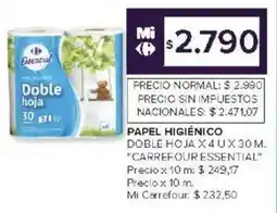 Carrefour Market Carrefour essential doble hoja oferta