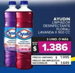 Carrefour Ayudin limpiador desinfectante flora l/ lavanda oferta