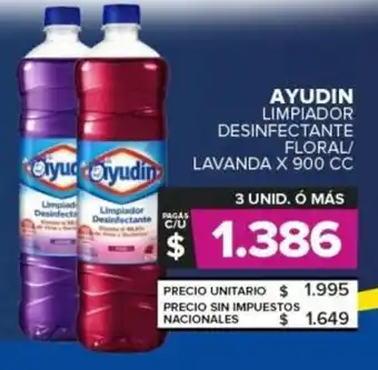 Carrefour Ayudin limpiador desinfectante flora l/ lavanda oferta