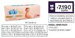 Carrefour Market Carrefour my baby pañal hiper pack vitalles oferta