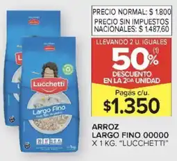 Carrefour Market Lucchetti arroz largo fino 00000 oferta
