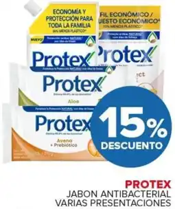 Carrefour Protex jabon antibacterial varias presentaciones oferta