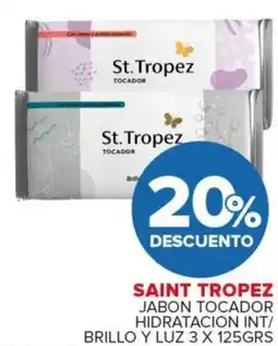 Carrefour Saint tropez jabon tocador hidratacion int / brillo y luz oferta