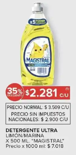 Carrefour Market Magistral detergente ultra limón/marina oferta