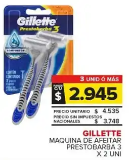 Carrefour Gillette maquina de afeitar prestobarba oferta