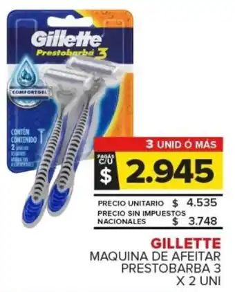 Carrefour Gillette maquina de afeitar prestobarba oferta