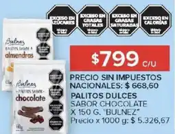 Carrefour Market Bulnez palitos dulces sabor chocolate oferta