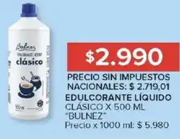 Carrefour Market Bulnez edulcorante líquido clásico oferta