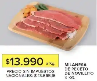 Carrefour Market Milanesa de peceto de novillito oferta