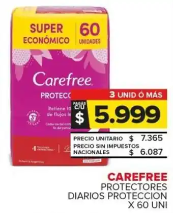Carrefour Carefree protectores diarios proteccion oferta