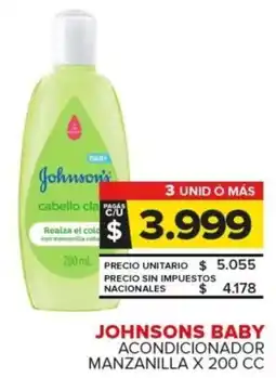 Carrefour Johnsons baby acondicionador manzanilla oferta