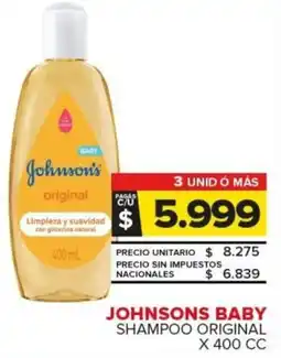 Carrefour Johnsons baby shampoo original oferta