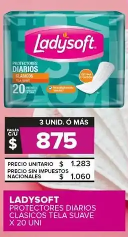 Carrefour Ladysoft protectores diarios clasicos tela suave oferta