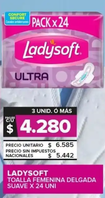 Carrefour Ladysoft toalla femenina delgada suave oferta