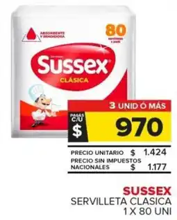 Carrefour Sussex servilleta clasica oferta