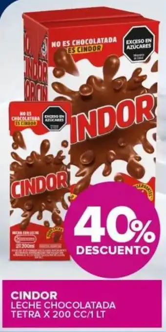 Carrefour Cindor leche chocolatada tetra oferta