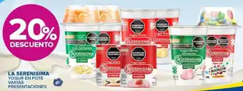 Carrefour La serenisima yogur en pote varias presentaciones oferta