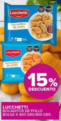 Carrefour Lucchetti bocaditos de pollo bolsa oferta