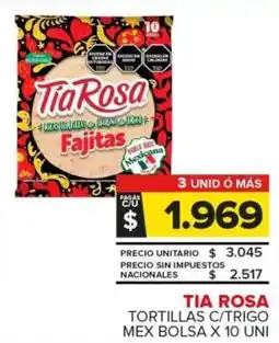 Carrefour Tia rosa tortillas c/trigo mex bolsa oferta
