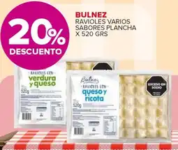 Carrefour Bulnez ravioles varios sabores plancha oferta